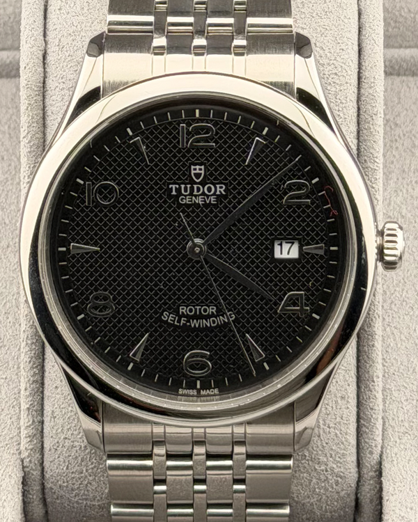 2018 Tudor 1926 41MM Black "Waffle" Dial Steel Bracelet (91650)