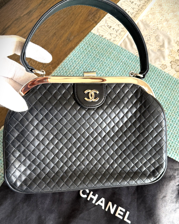 Chanel 4 Series Bag 11 × 8 × 3.5IN Butter Soft Lambskin Leather Gold Tone Hardware Leather Strap (4 Series Bag)
