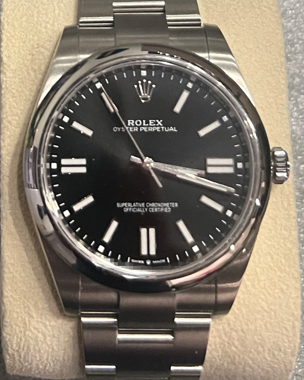 2025 Rolex Oyster Perpetual 41MM Black Dial Oyster Bracelet (124300)