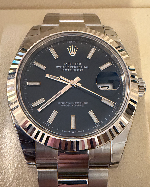 2023 Rolex Datejust 41MM Blue Dial Oyster Bracelet (126334)