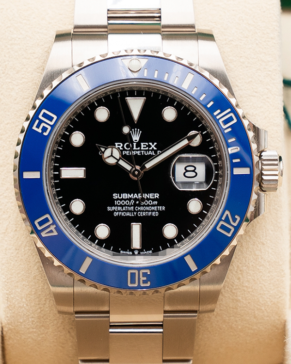 2021 Rolex Submariner Date "Cookie Monster" 41MM Black Dial White Gold Oyster Bracelet  (126619LB)