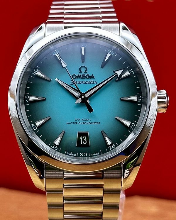 No Reserve - 2026 Omega Seamaster Aqua Terra 150M "Shades" 38MM Turquoise Dial Steel Bracelet (220.10.38.20.03.005)