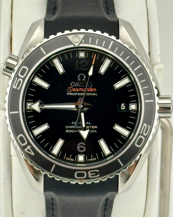 No Reserve - 2012 Omega Seamaster Planet Ocean 600M 42MM Black Dial Rubber Strap (232.30.42.21.01.001)