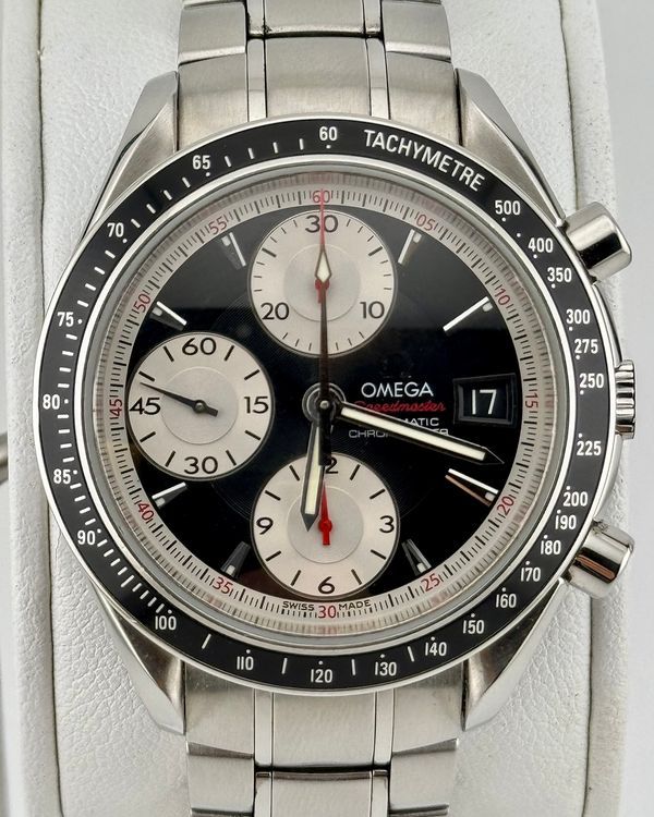 No Reserve - 2013 Omega Speedmaster Date 40MM Black Dial Steel Bracelet (3210.51.00)