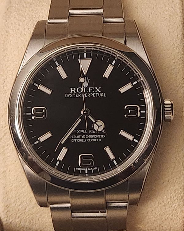 2014 Rolex Explorer 39MM Black Dial Oyster Bracelet (214270)