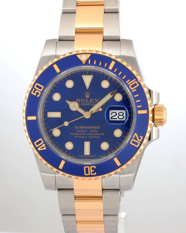 No Reserve - 2020 Rolex Submariner Date "Bluesy" 40MM Blue Dial Two-Tone Oyster Bracelet (116613LB)