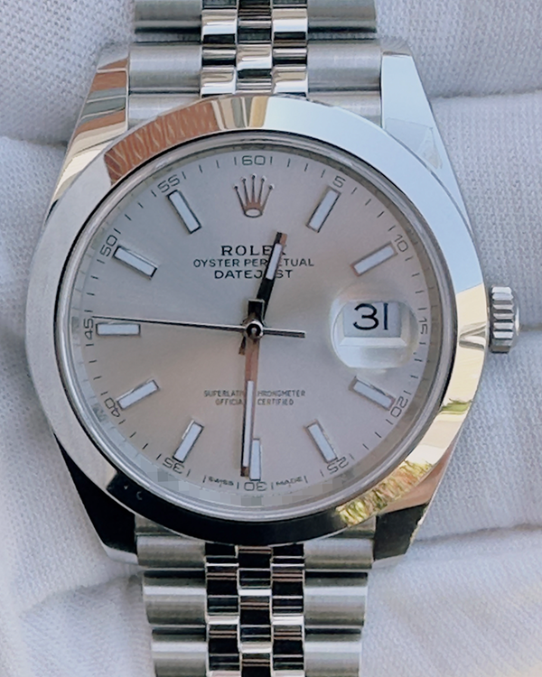 2018 Rolex Datejust 41MM Silver Dial Jubilee Bracelet (126300)