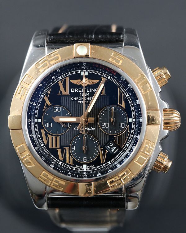 Breitling Chronomat 44MM Blue Dial Leather Strap (CB0110)