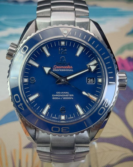 2019 Omega Seamaster Planet Ocean 600M 45.5MM Blue Dial Aftermarket Steel Bracelet (232.92.46.21.03.001)