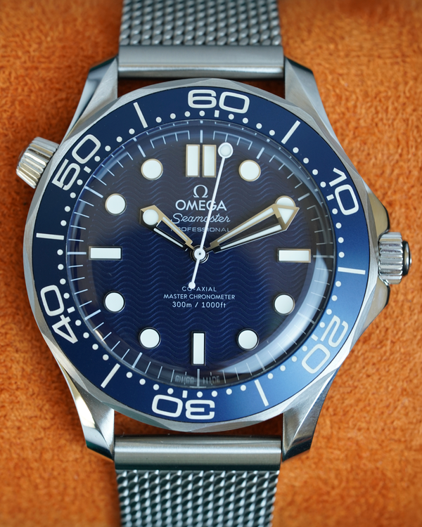 No Reserve - 2024 Omega Seamaster Diver 300M "James Bond 60th Anniversary" 42MM Blue Dial Steel Bracelet (210.30.42.20.03.002)