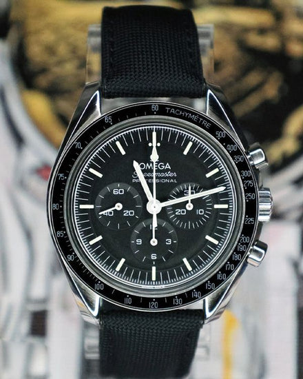 2022 Omega Speedmaster Professional Moonwatch 42MM Black Dial Textile Strap (310.32.42.50.01.001)