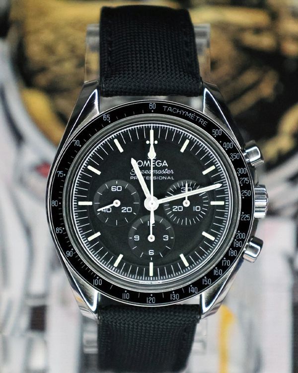 2022 Omega Speedmaster Professional Moonwatch 42MM Black Dial Textile Strap (310.32.42.50.01.001)