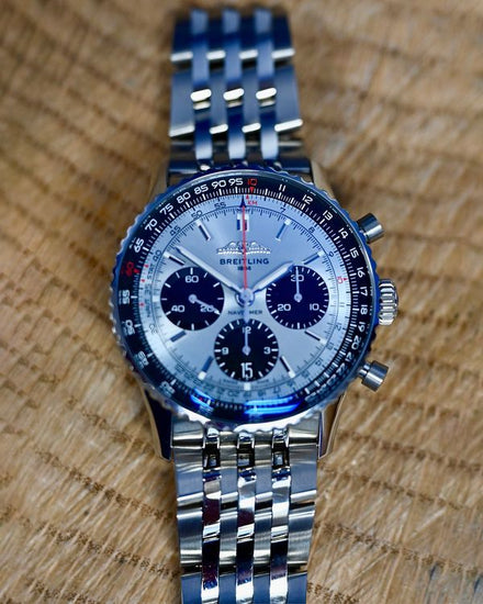 2025 Breitling Navitimer B01 Chronograph 41MM Ice Blue Dial Steel Bracelet (AB0139)