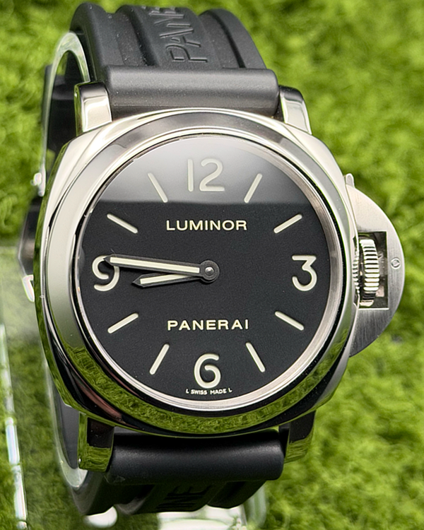 2016 Panerai Luminor Base 44MM Black Dial Rubber Strap (PAM00112)