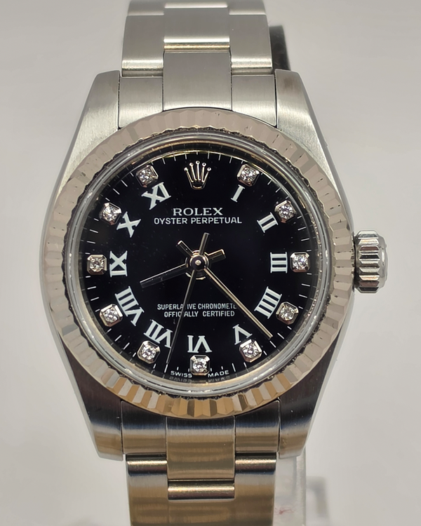 2010 Rolex Oyster Perpetual 26MM Black Dial Oyster Bracelet (176234)