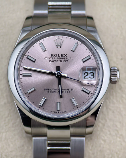 2023 Rolex Datejust 31MM Pink Dial Oyster Bracelet (278240)