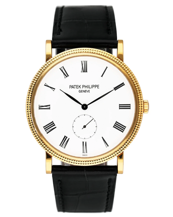 2016 Patek Philippe Calatrava 36MM White Dial Leather Strap (5119J-001)