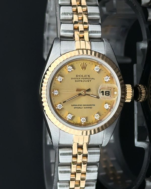 1985 Rolex Lady-Datejust 26MM Champagne Dial Two-Tone Jubilee Bracelet (69173)