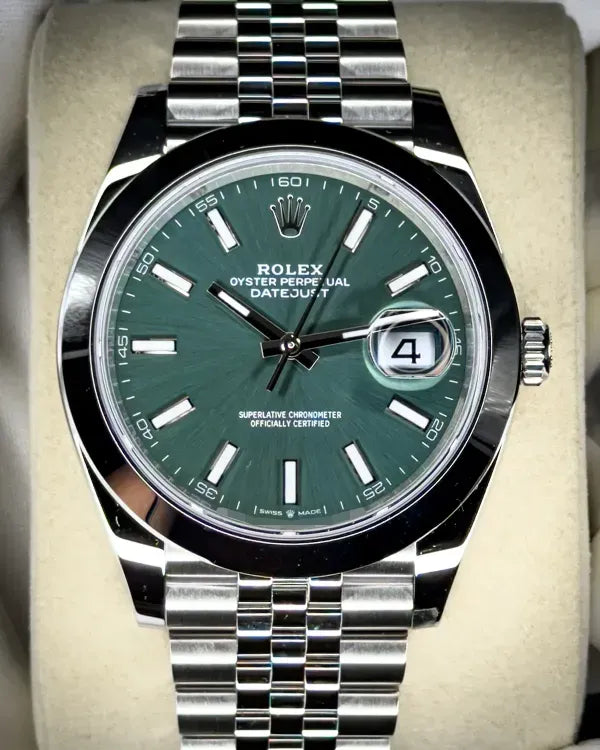 2026 Rolex Datejust 41MM Mint Green Dial Jubilee Bracelet (126300)