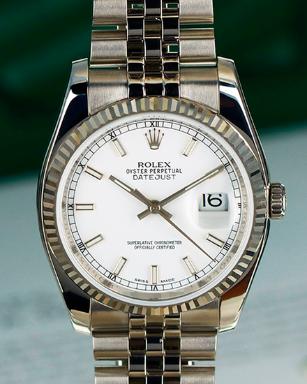 Rolex Datejust 36MM White Dial Jubilee Bracelet (116234)