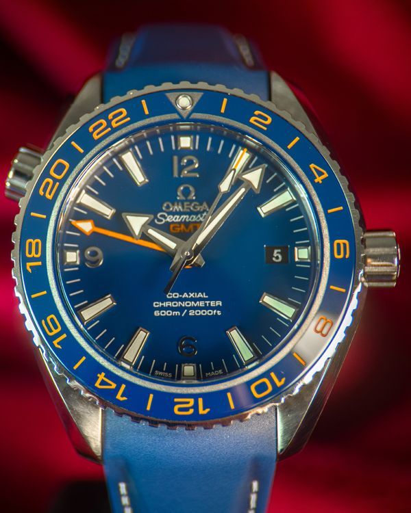 2013 Omega Seamaster Planet Ocean 600M "GoodPlanet" 43.5MM Blue Dial Rubber Strap (232.32.44.22.03.001)