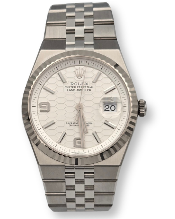 2026 Rolex Land-Dweller 40MM White Dial Flat Jubilee Bracelet (127334)
