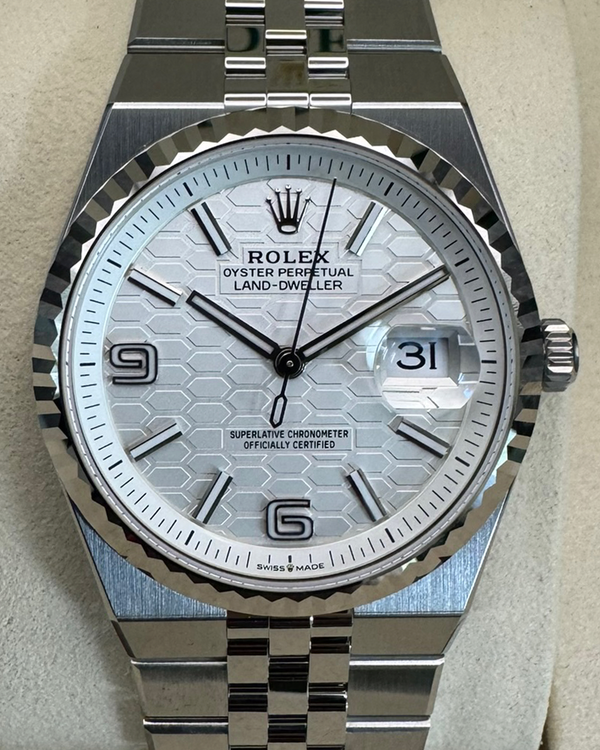2026 Rolex Land-Dweller 36MM White Dial Flat Jubilee Bracelet (127234)