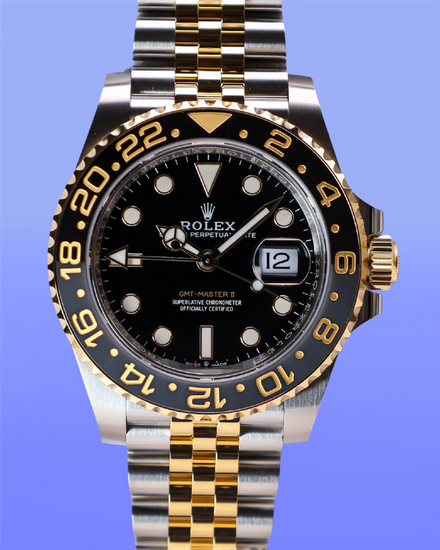 2026 Rolex GMT-Master II "Bumblebee" 40MM Black Dial Two-Tone Jubilee Bracelet (126713GRNR)