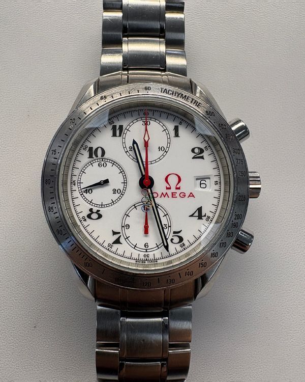 Omega Speedmaster Date Olympic Games Collection 40MM White Dial Steel Bracelet (323.10.40.40.04.001)