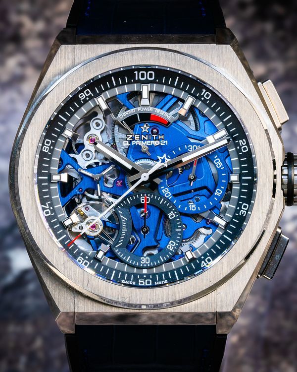 2023 Zenith Defy El Primero 21 44MM Skeleton Dial Leather Strap (95.9000.9004/78.R582)