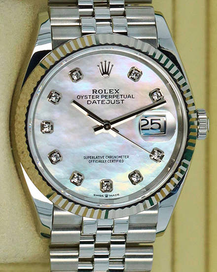 Rolex Datejust 36MM Mother of Pearl Dial Jubilee Bracelet (126234)