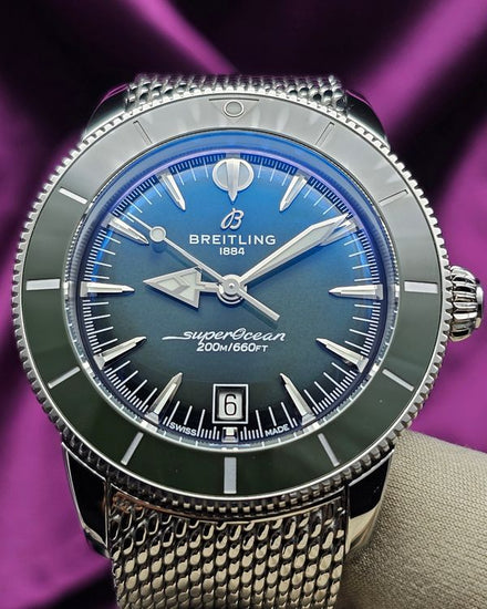 2025 Breitling Superocean Heritage 42MM Green Dial Steel Bracelet (AB3111361L1A1)