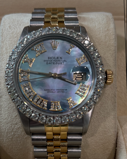 Rolex Datejust 36MM Mother of Pearl Dial Two-Tone Jubilee Bracelet (16013)