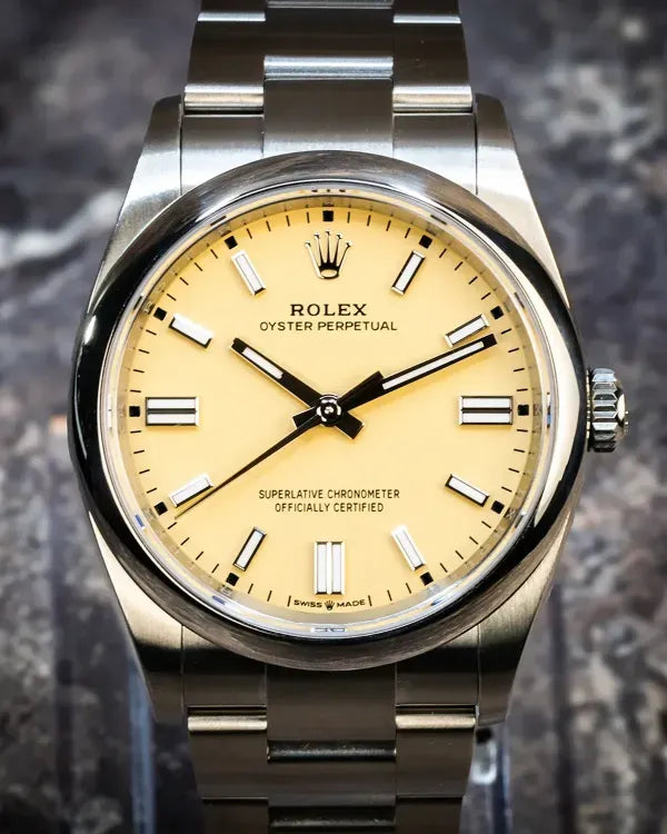 2026 Rolex Oyster Perpetual 36MM Beige Dial Oyster Bracelet (126000)