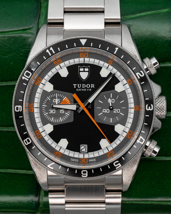 2021 Tudor Heritage Chrono 42mm Black Dial Steel Bracelet (70330N)