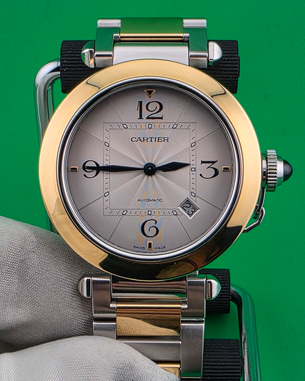 2022 Cartier Pasha De Cartier 41MM Silver Dial Two-Tone Bracelet (W2PA0009)