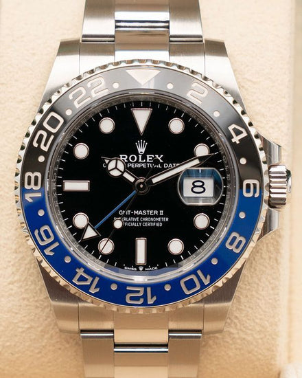 2024 Rolex GMT-Master II "Batman" 40MM Black Dial Oyster Bracelet (126710BLNR)