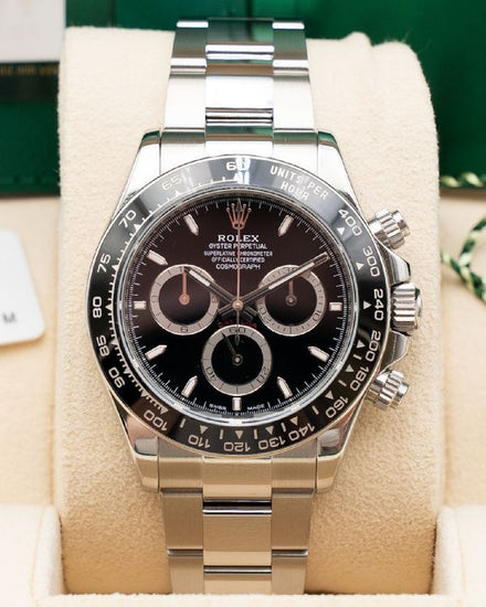 2024 Rolex Cosmograph Daytona 40MM Black Dial Oyster Bracelet (126500LN)