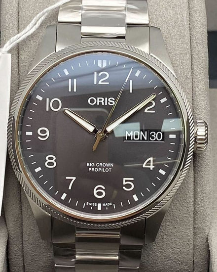 2026 Oris Big Crown Propilot Day-Date 44MM Grey Dial Steel Bracelet (01 752 7760 4063-07 8 22 08P)