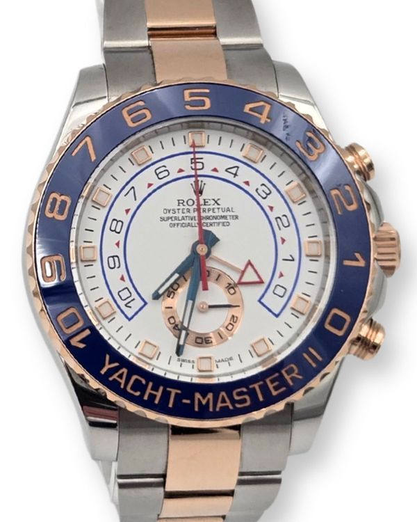 2019 Rolex Yacht-Master II 44MM White Dial Two-Tone Oyster Bracelet (116681)