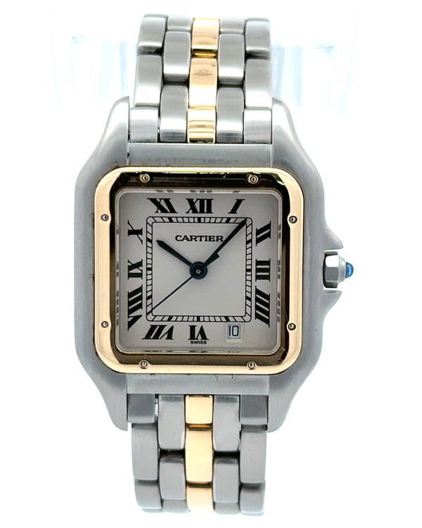 Cartier Panthère De Cartier 26.5MM Quartz White Dial Two-Tone Bracelet (W25028B5)