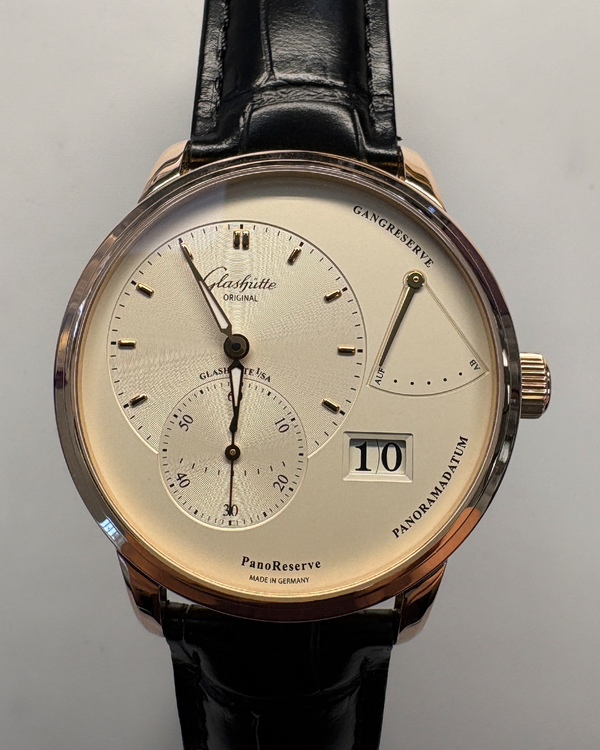 2025 Glashütte Original PanoReserve 40MM Silver Dial Leather Strap (1-65-01-25-15-61)