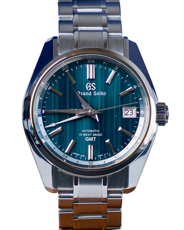 Grand Seiko Heritage GMT "The Matrix" L.E. 40MM Green Dial Steel Bracelet (SBGJ241G)