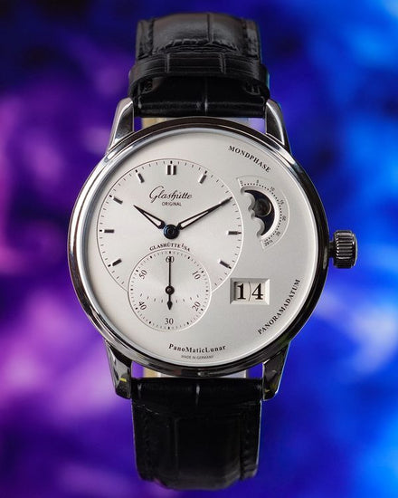 2024 Glashütte Original PanoMaticLunar 40MM Silver Dial Leather Strap (1-90-02-42-32-05)