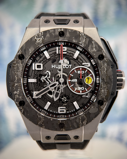 2018 Hublot Big Bang Unico Ferrari L.E. 45MM Skeleton Dial Rubber Strap (401.NJ.0123.VR)