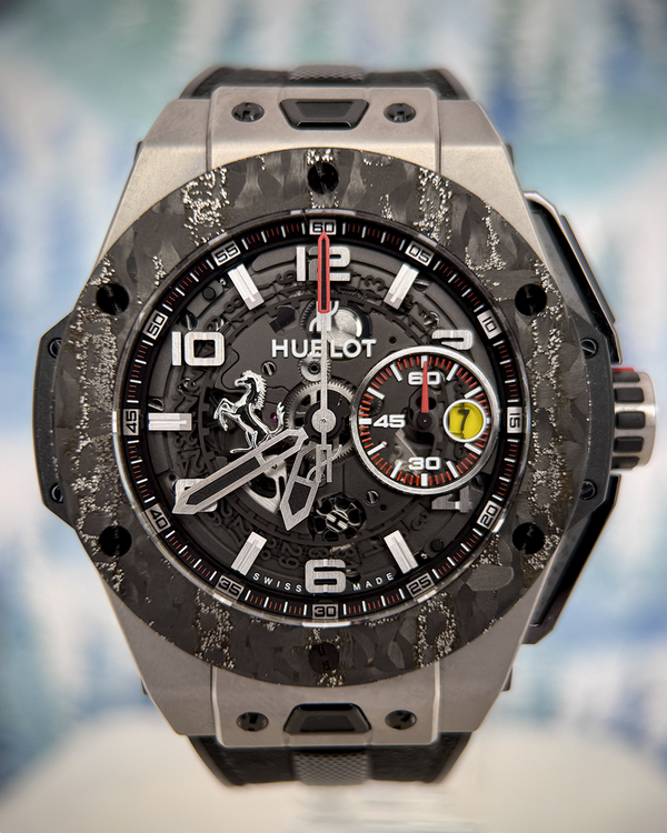 2018 Hublot Big Bang Unico Ferrari L.E. 45MM Skeleton Dial Rubber Strap (401.NJ.0123.VR)