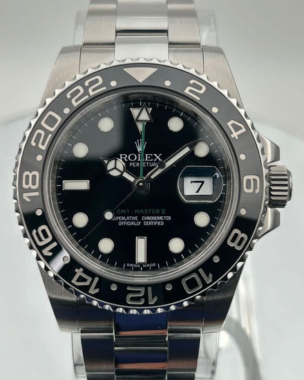 2011 Rolex GMT-Master II 40MM Black Dial Oyster Bracelet (116710LN)