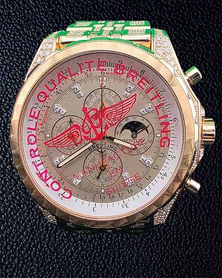 Breitling Bentley Mulliner Perpetual Calendar L. E. 49MM Champagne Dial Rose Gold Bracelet (H2936267/H510)