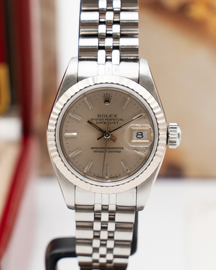1991 Rolex Lady-Datejust 26MM Silver Dial Jubilee Bracelet (69174)