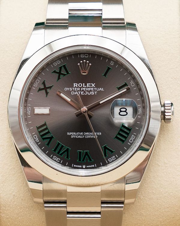 2026 Rolex Datejust "Wimbledon" 41MM Slate Dial Oyster Bracelet (126300)